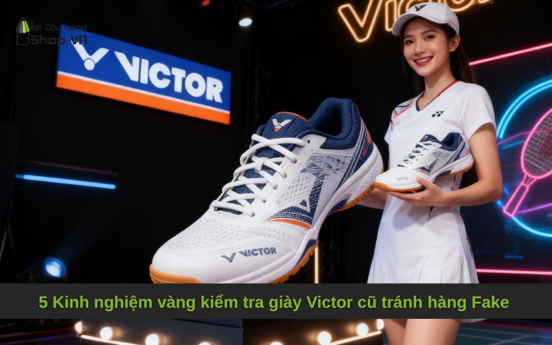 5 Kinh nghiệm vàng kiểm tra giày Victor cũ tránh hàng Fake