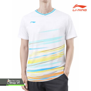 Áo Cầu Lông Lining 363 Trắng/vàng