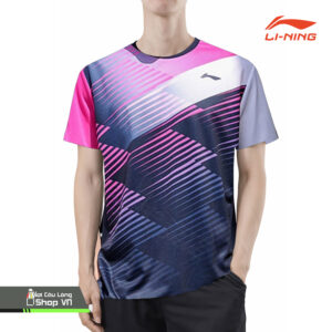 Áo Cầu Lông Lining 3689a Đen/hồng