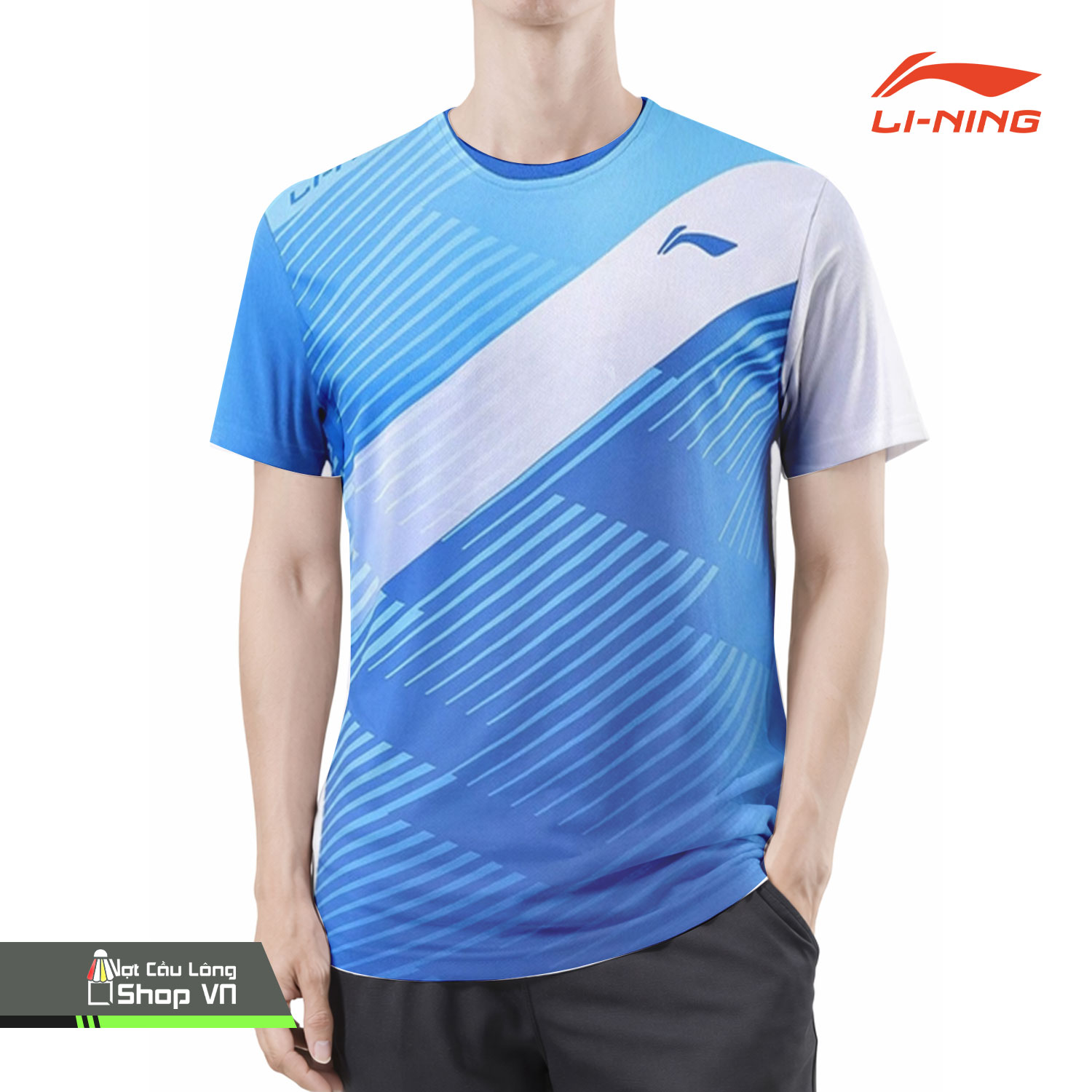 Áo Cầu Lông Lining 3689a Xanh