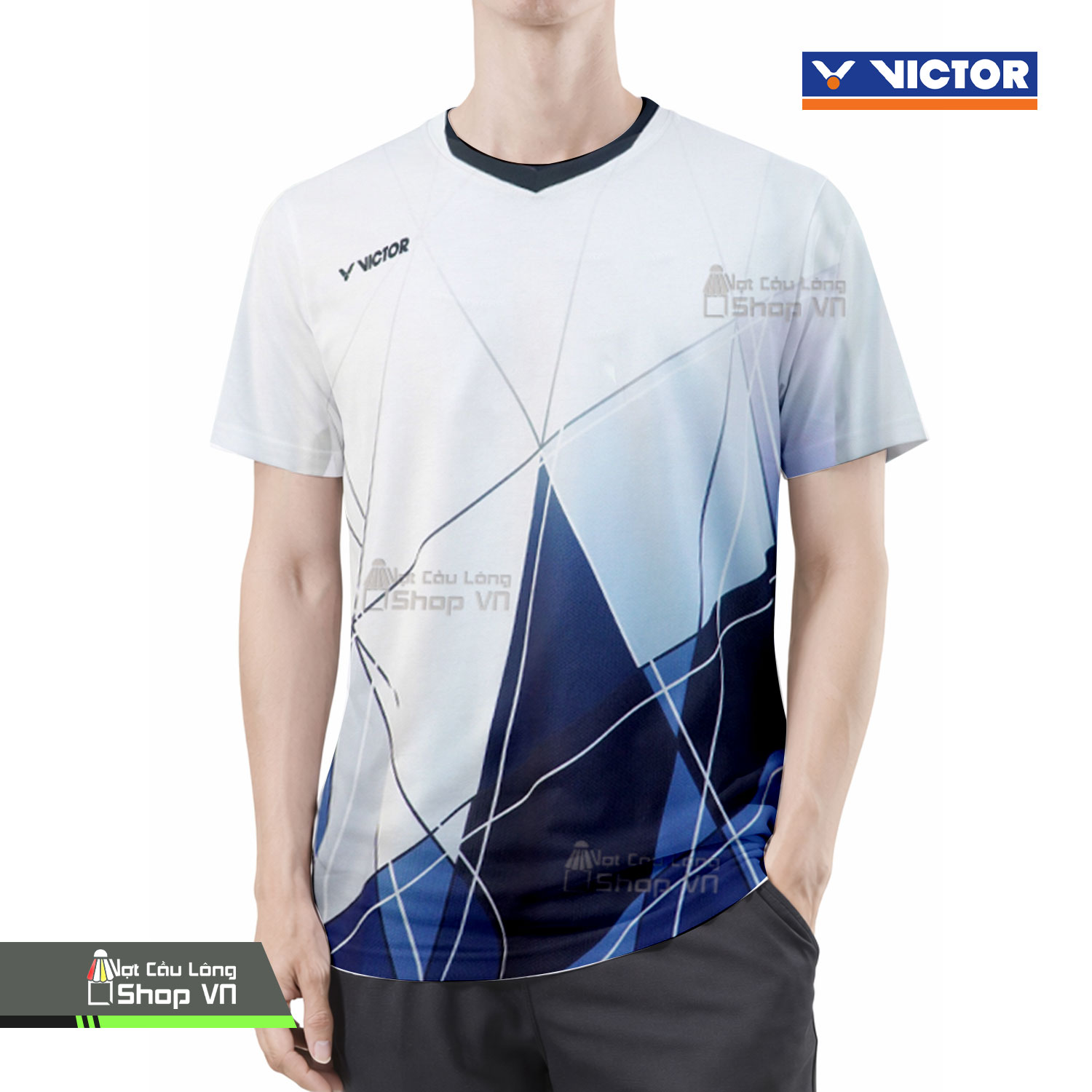 Áo Cầu Lông Victor 360a Trắng