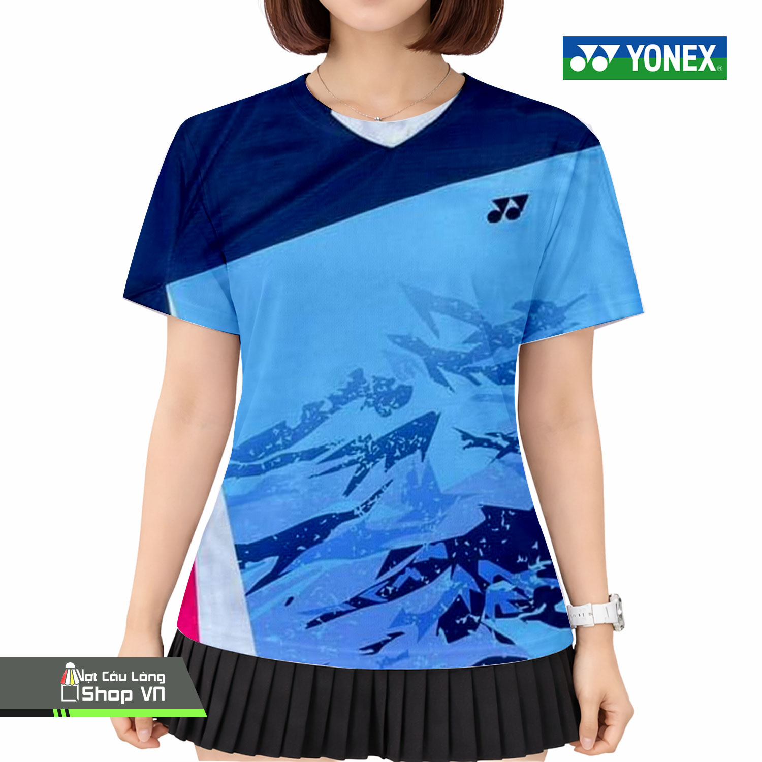Áo Cầu Lông Yonex 2376b Xanh