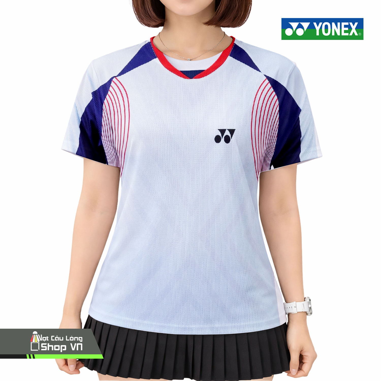 Áo Cầu Lông Yonex 6290b Trắng/đỏ