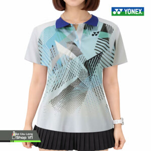 Áo Cầu Lông Yonex Có Cổ 2370b Trắng/xanh
