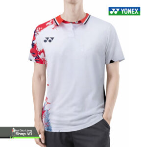 Áo Cầu Lông Yonex Có Cổ 6091a Trắng/đỏ
