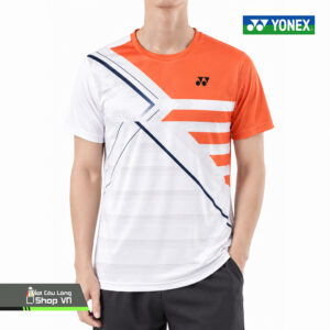 Áo Cầu Lông Yonex Kid Trắng/cam