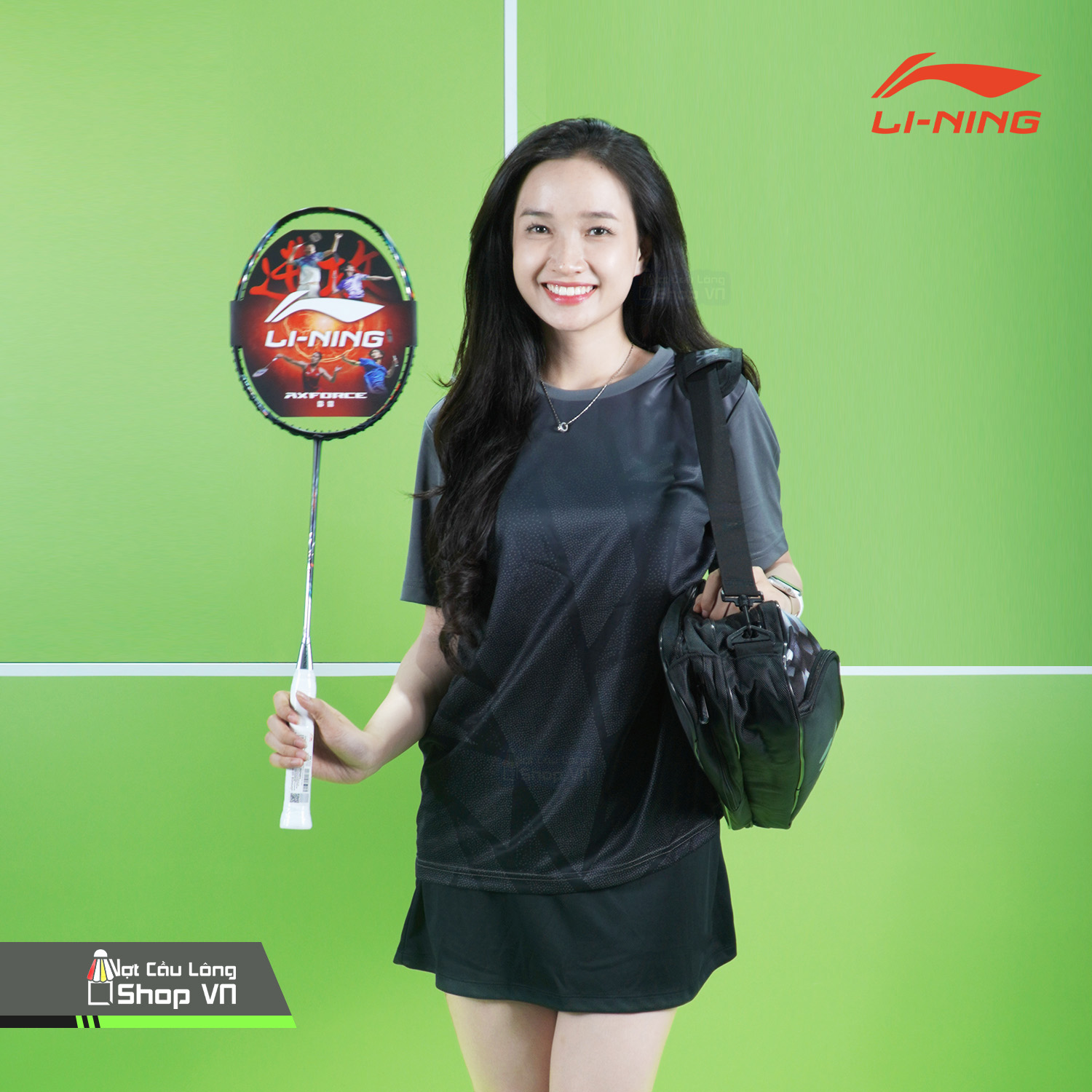 Vợt Cầu Lông Lining Axforce 70 Sói Bạc Chính Hãng