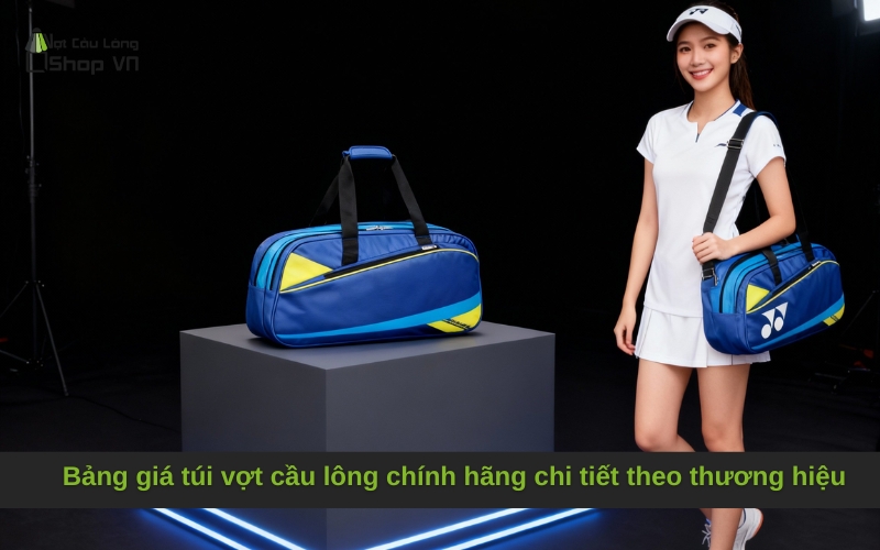 Bảng giá túi vợt cầu lông chính hãng chi tiết theo thương hiệu