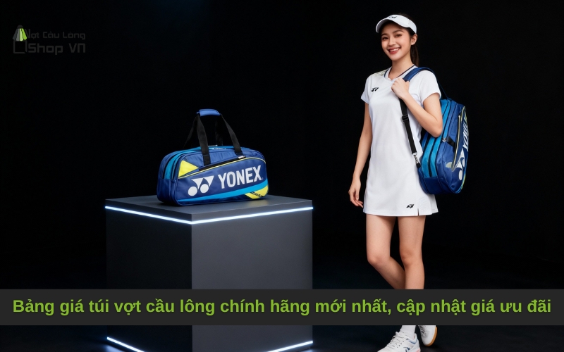 Bảng giá túi vợt cầu lông chính hãng mới nhất, cập nhật giá ưu đãi
