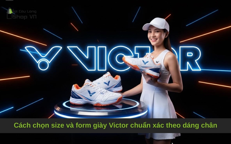 Cách chọn size và form giày Victor chuẩn xác theo dáng chân