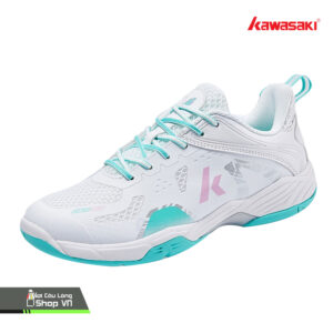 Giày Cầu Lông Kawasaki B3322 Trắng/xanh Ngọc