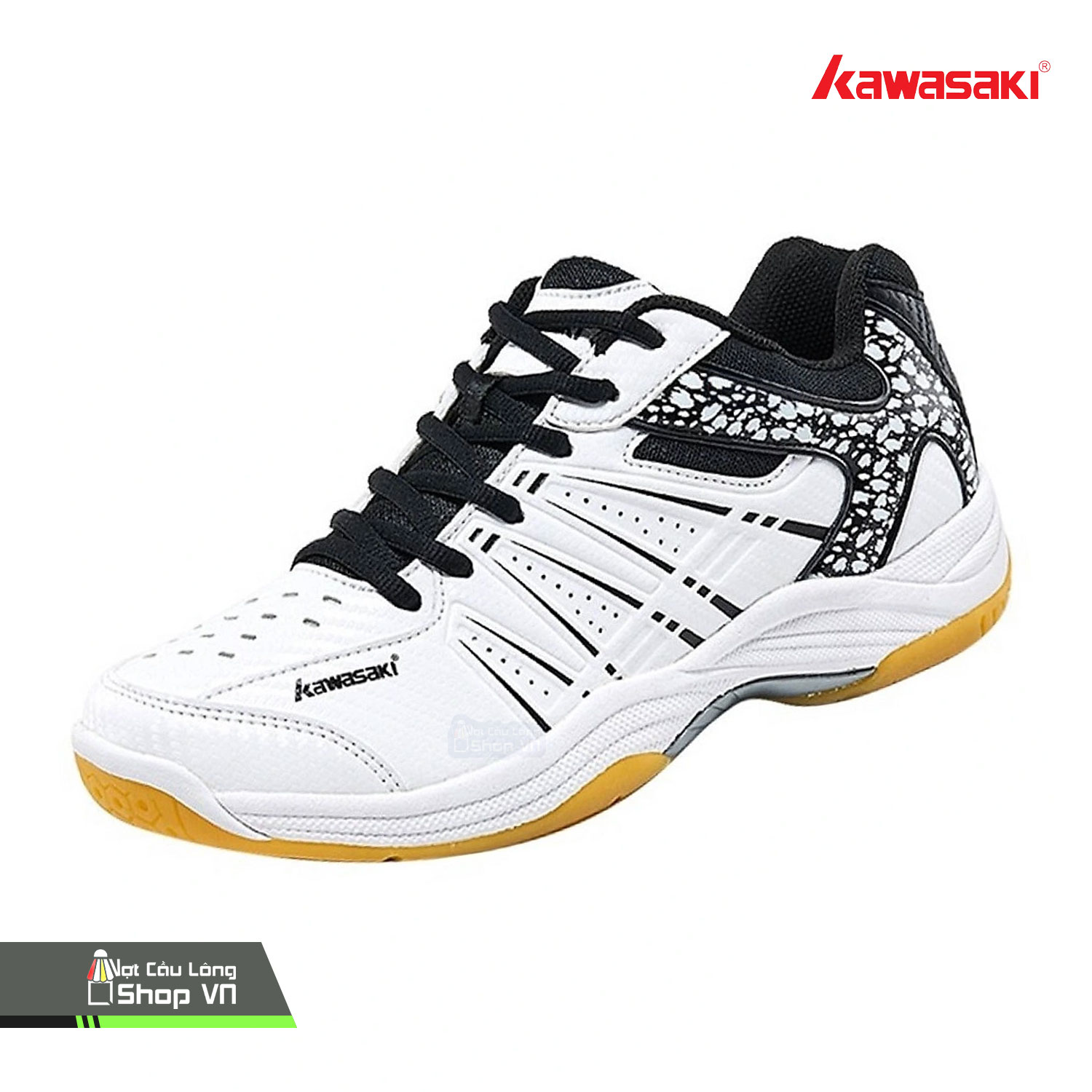 Giày Cầu Lông Kawasaki K063 Trắng/đen