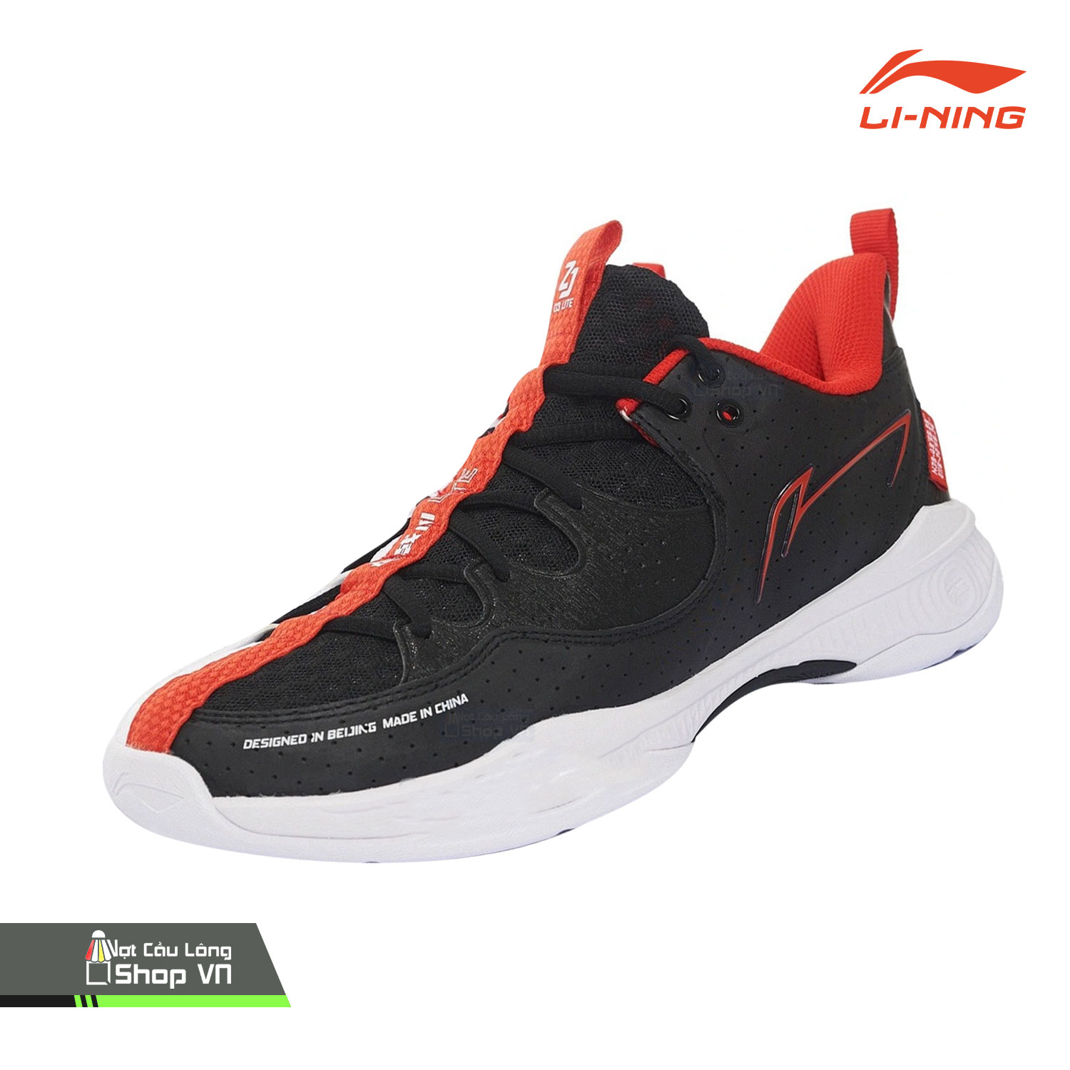 Giày Cầu Lông Lining Battle Halberd III Lite Rebound Ayzs016-2 Trắng/đen Chính Hãng