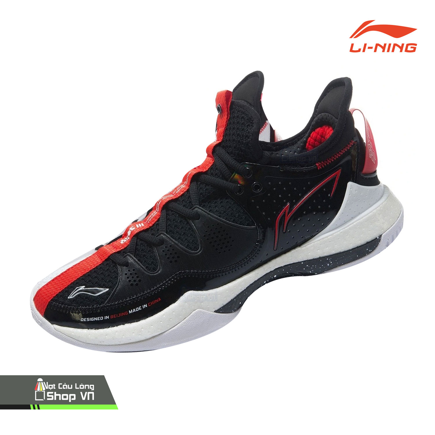 Giày Cầu Lông Lining Halberd III Ayar025-1 Trắng/đen Chính Hãng