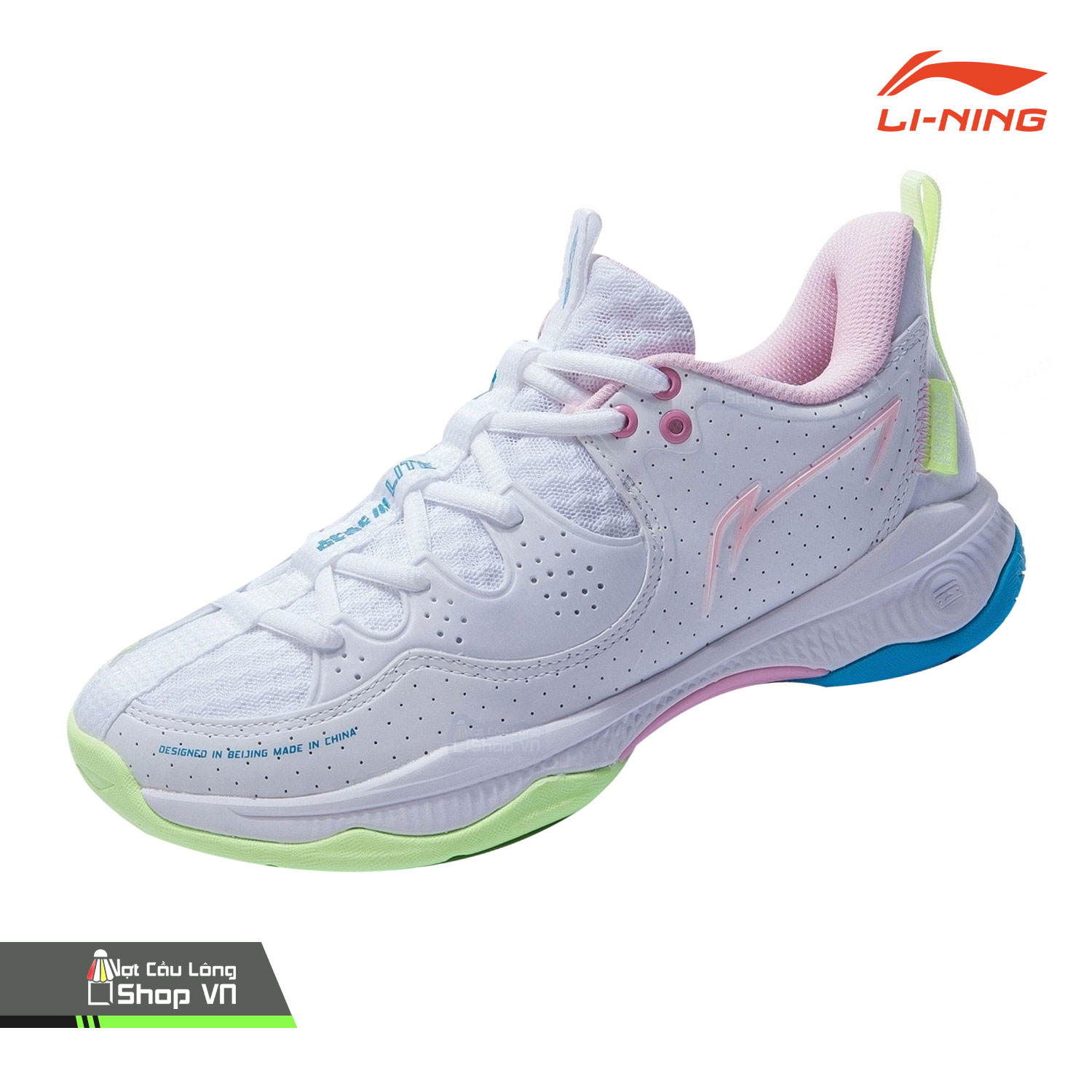 Giày Cầu Lông Lining Halberd III Lite Aytr026-1 Trắng Chính Hãng