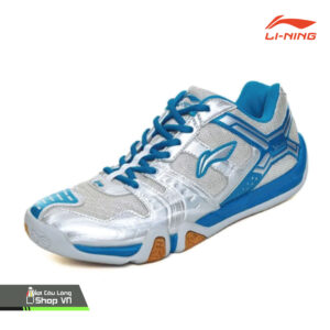 Giày Cầu Lông Lining Saga (ayts071-2) Bạc/xanh Dương Chính Hãng