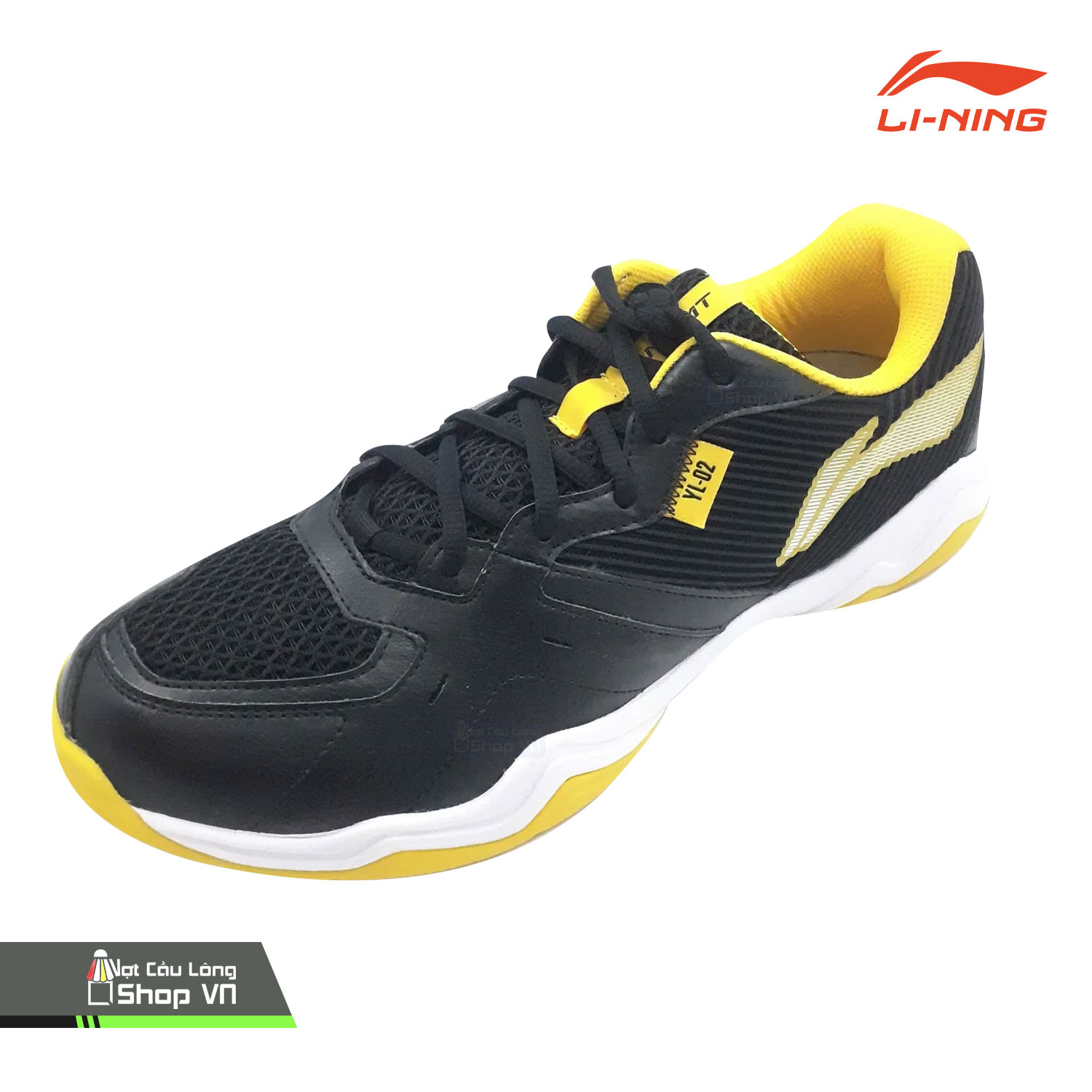 Giày Cầu Lông Lining Soundwave II Ayts016-5 Đen/vàng Chính Hãng