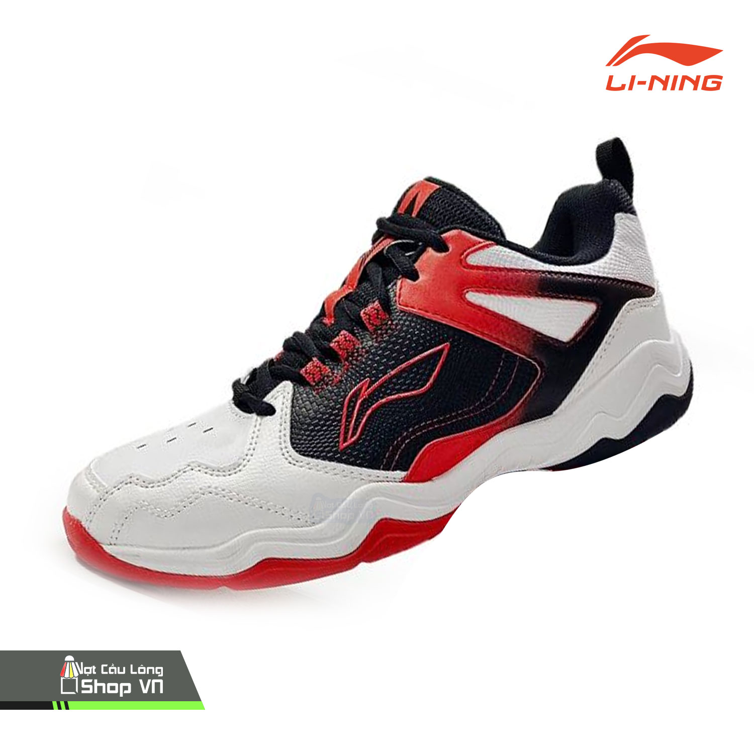 Giày Cầu Lông Lining Yinlang Ayts051-2v Trắng/đen/đỏ Chính Hãng