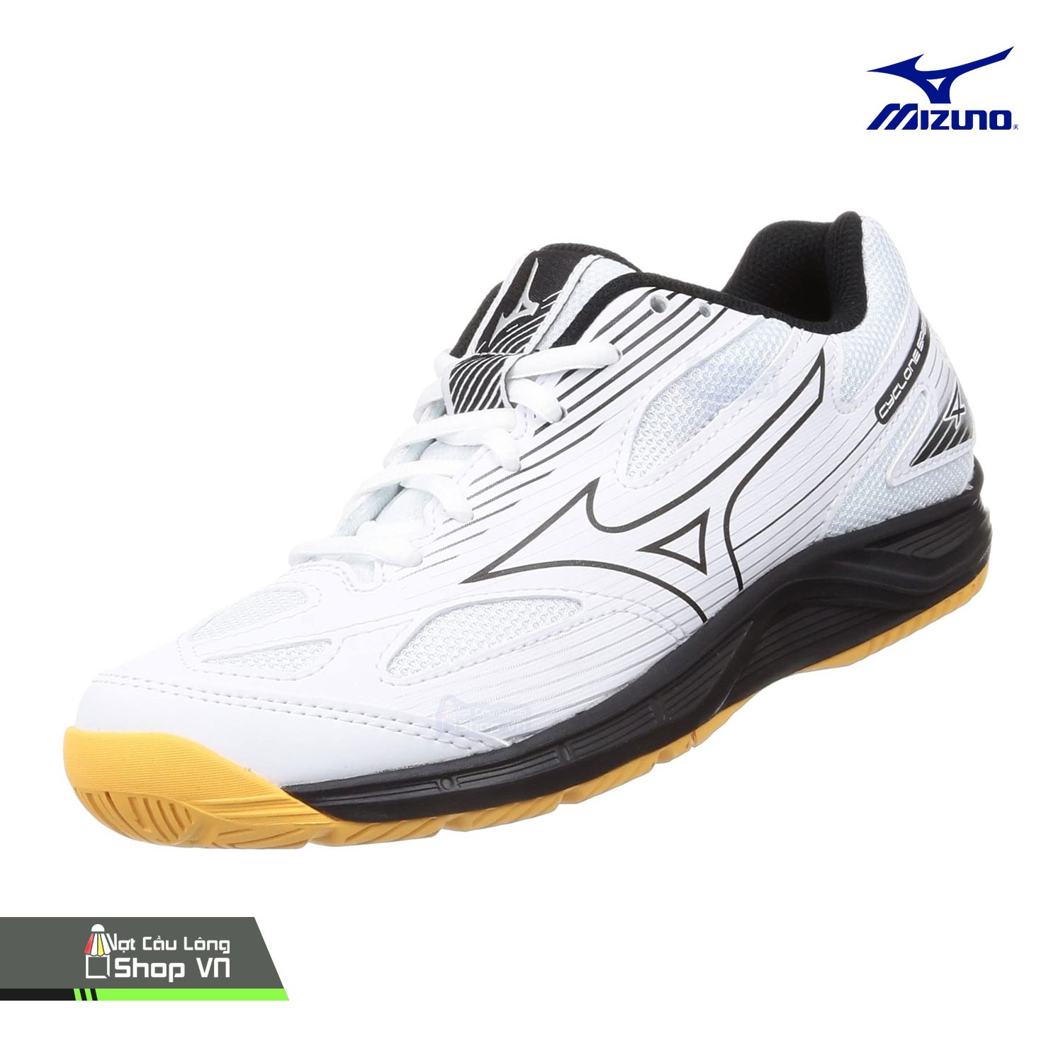 Giày Cầu Lông Mizuno Cyclone Speed 4 (v1ga238054) Trắng