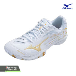 Giày Cầu Lông Mizuno Wave Claw Pro (71ga220011) Trắng/vàng