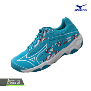 Giày Cầu Lông Mizuno Wave Thunderstorm (v1ga222159) Xanh/trắng
