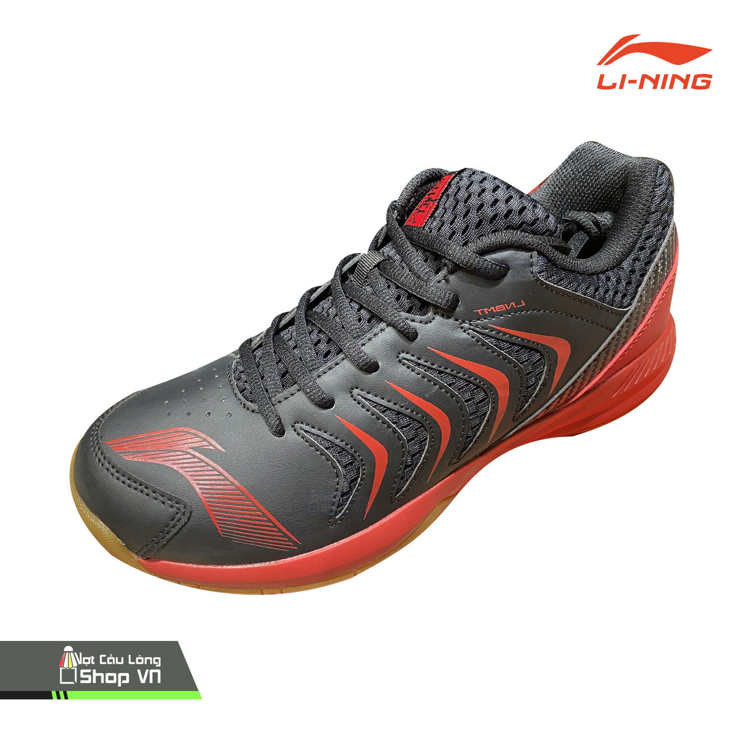 Giày Cầu Lông Lining Aytr043-2 Đen/đỏ Chính Hãng