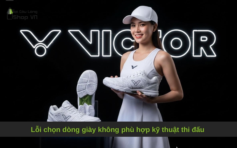 Lỗi chọn dòng giày không phù hợp kỹ thuật thi đấu