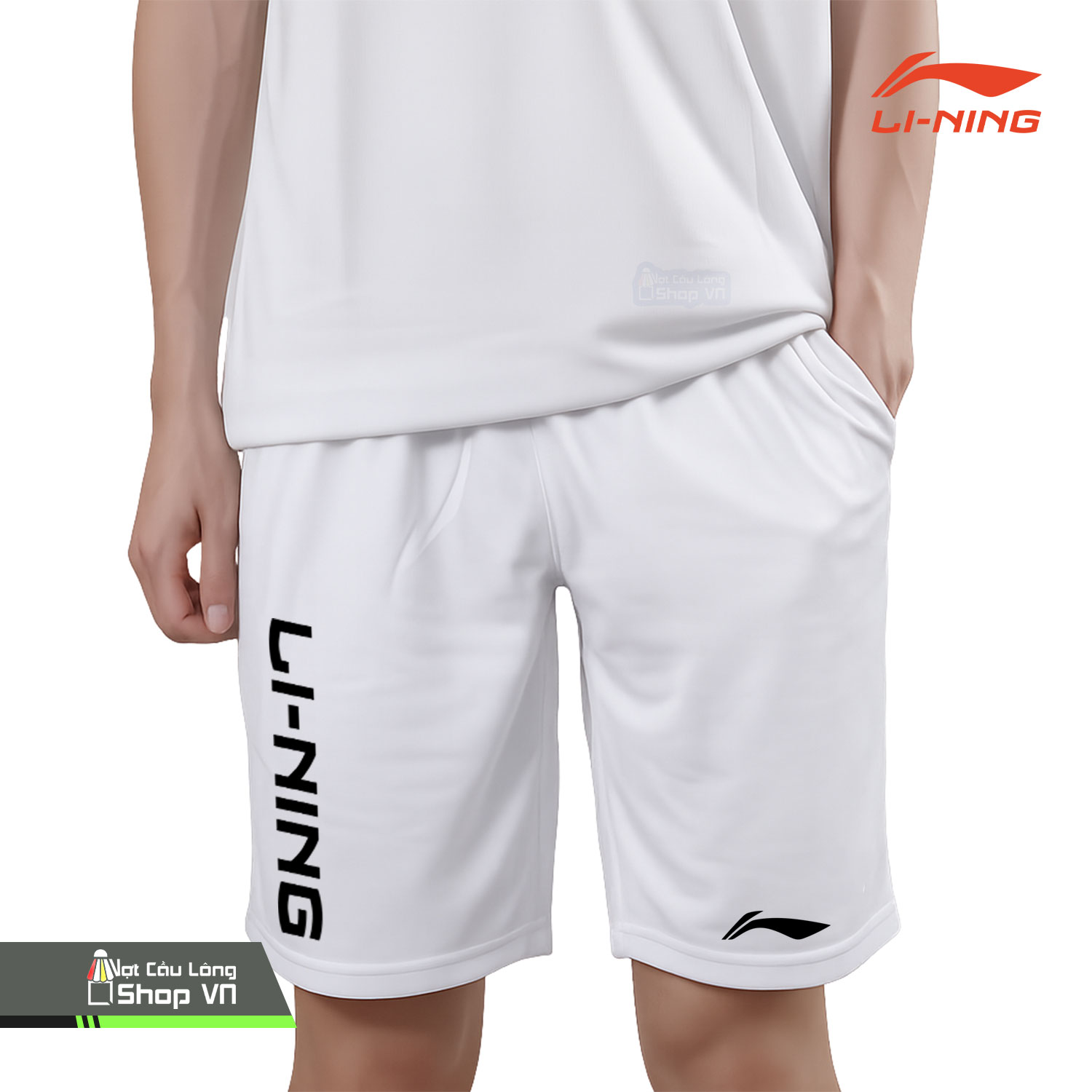 Quần Cầu Lông Lining 9638 Trắng