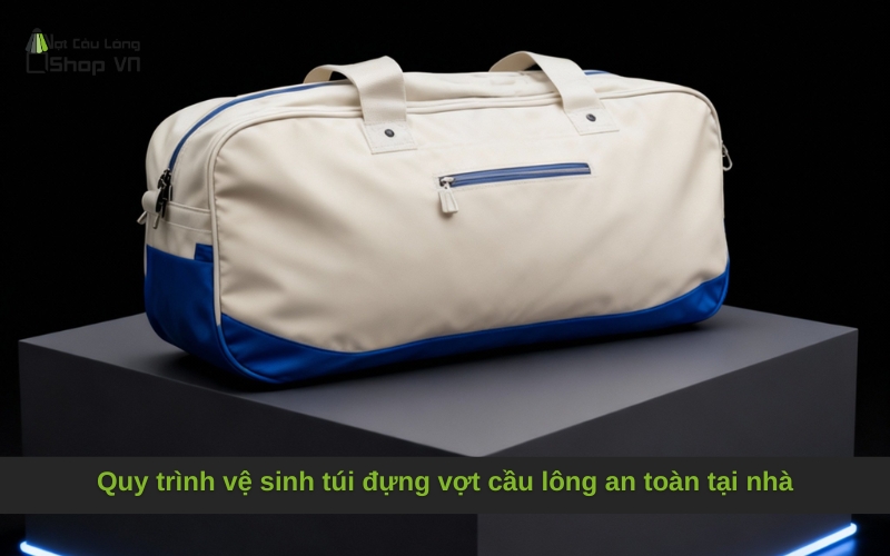 Quy trình vệ sinh túi đựng vợt cầu lông an toàn tại nhà