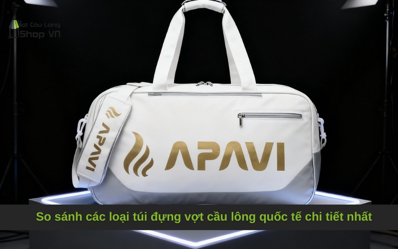So sánh các loại túi đựng vợt cầu lông quốc tế chi tiết nhất