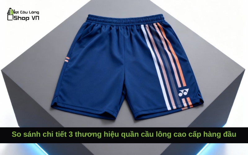 So sánh chi tiết 3 thương hiệu quần cầu lông cao cấp hàng đầu