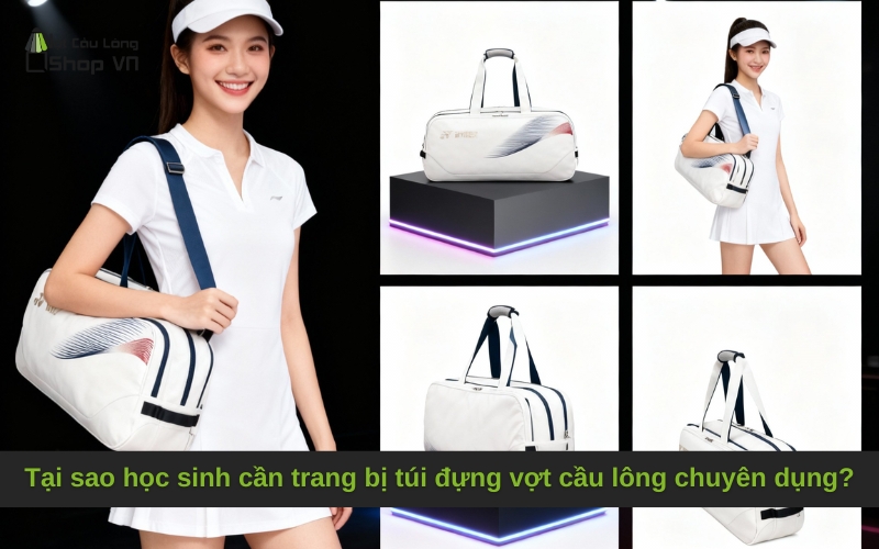 Tại sao học sinh cần trang bị túi đựng vợt cầu lông chuyên dụng?