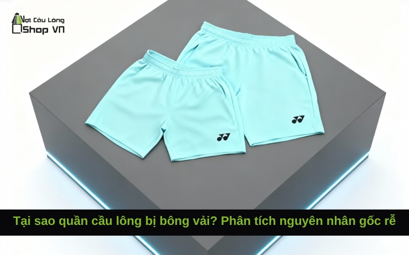 Tại sao quần cầu lông bị bông vải? Phân tích nguyên nhân gốc rễ