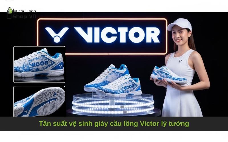 Tần suất vệ sinh giày cầu lông Victor lý tưởng