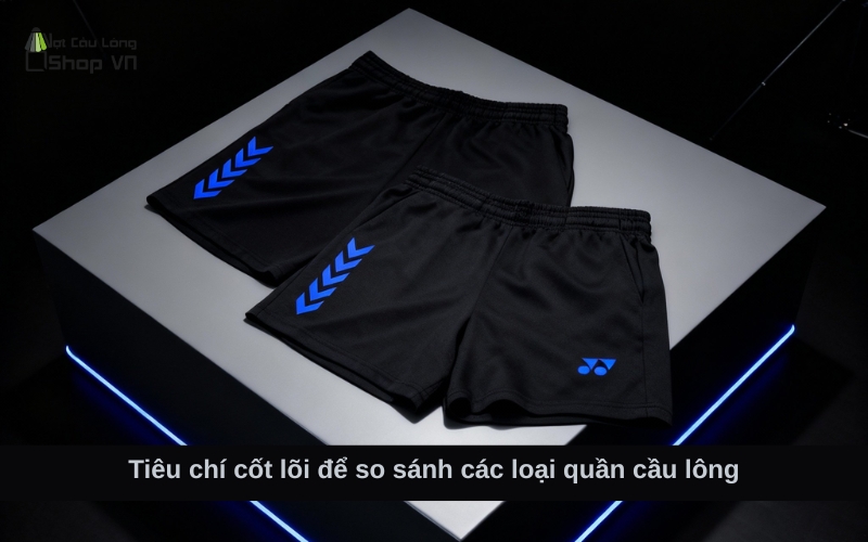 Tiêu chí cốt lõi để so sánh các loại quần cầu lông