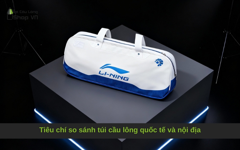 Tiêu chí so sánh túi cầu lông quốc tế và nội địa