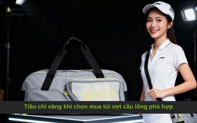 Tiêu chí vàng khi chọn mua túi vợt cầu lông phù hợp