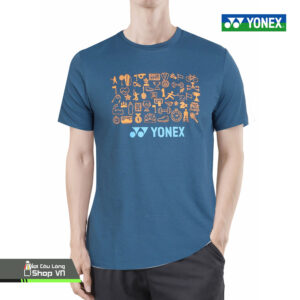 Áo Cầu Lông Yonex Hoạ Tiết – Xanh