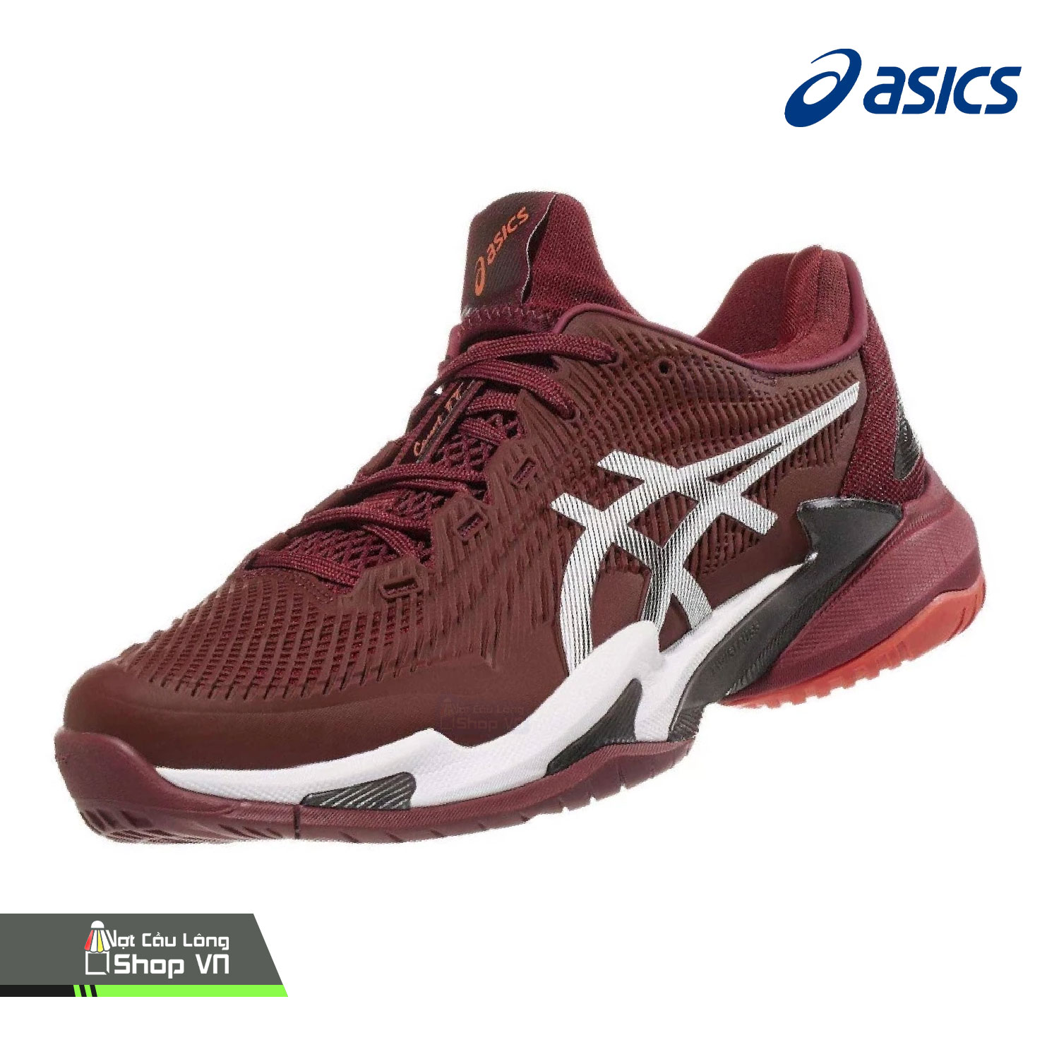 Giày Cầu Lông Asics Court Ff 3 Novak Đỏ Gạch (w.rd)