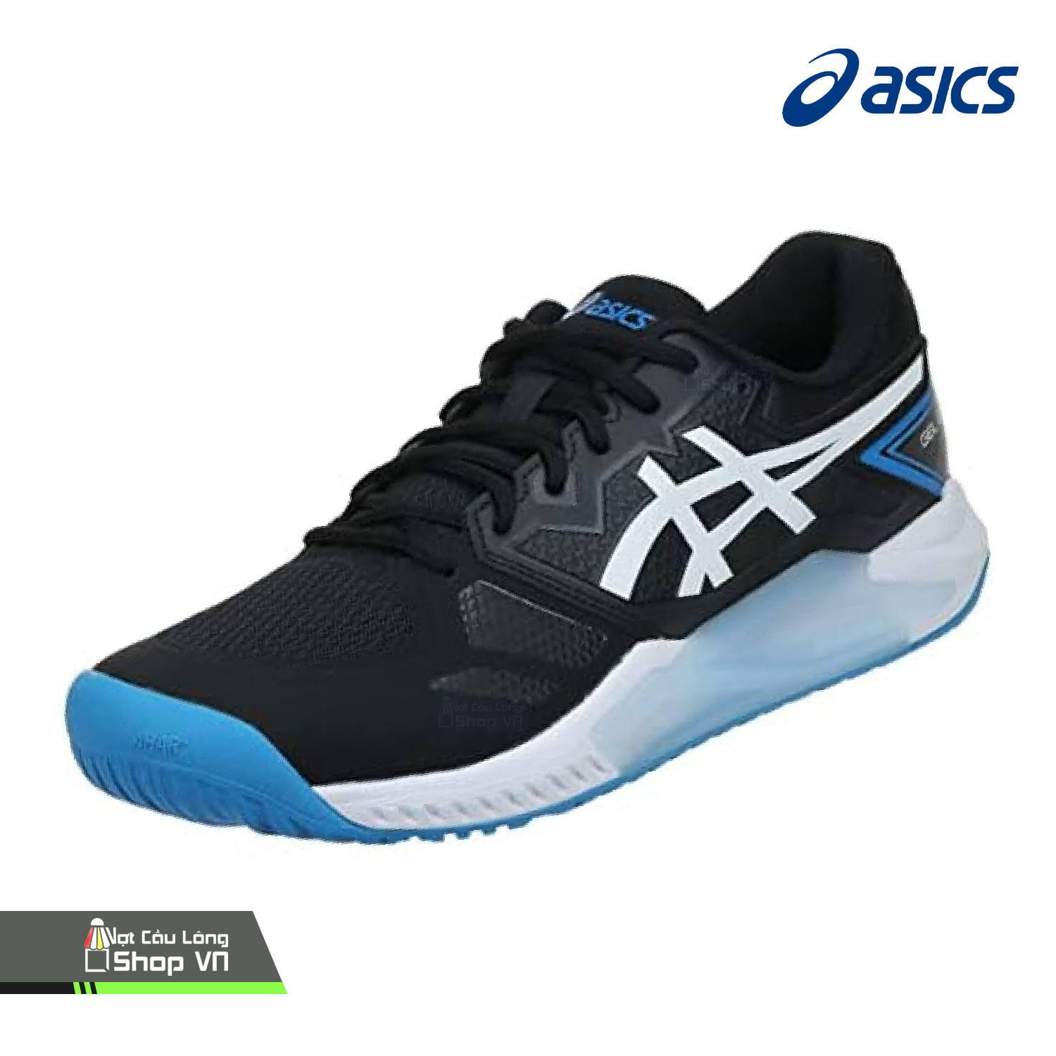 Giày Cầu Lông Asics Gel-challenger 13 Đen/xanh Dương (bk/bl)