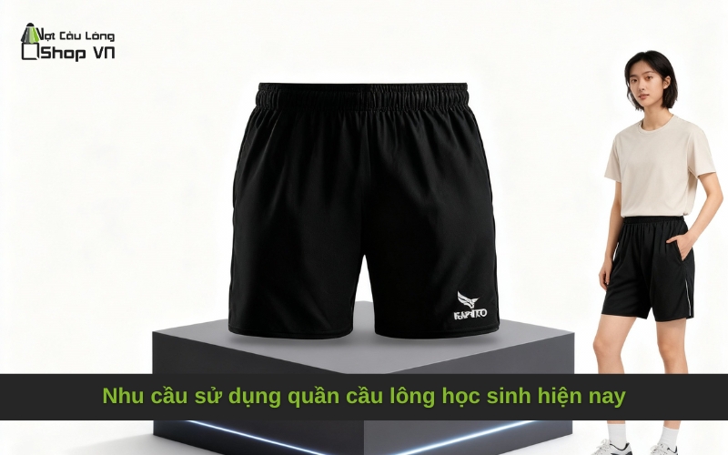 Nhu cầu sử dụng quần cầu lông học sinh hiện nay