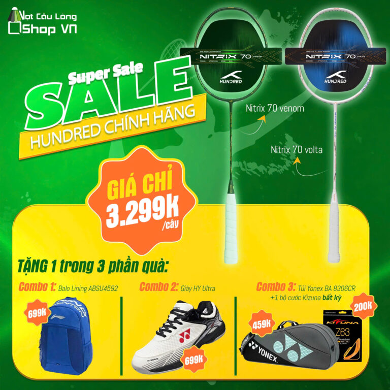 Tổng Hợp CTKM Tháng 3 Tại Vợt Cầu Lông Shop