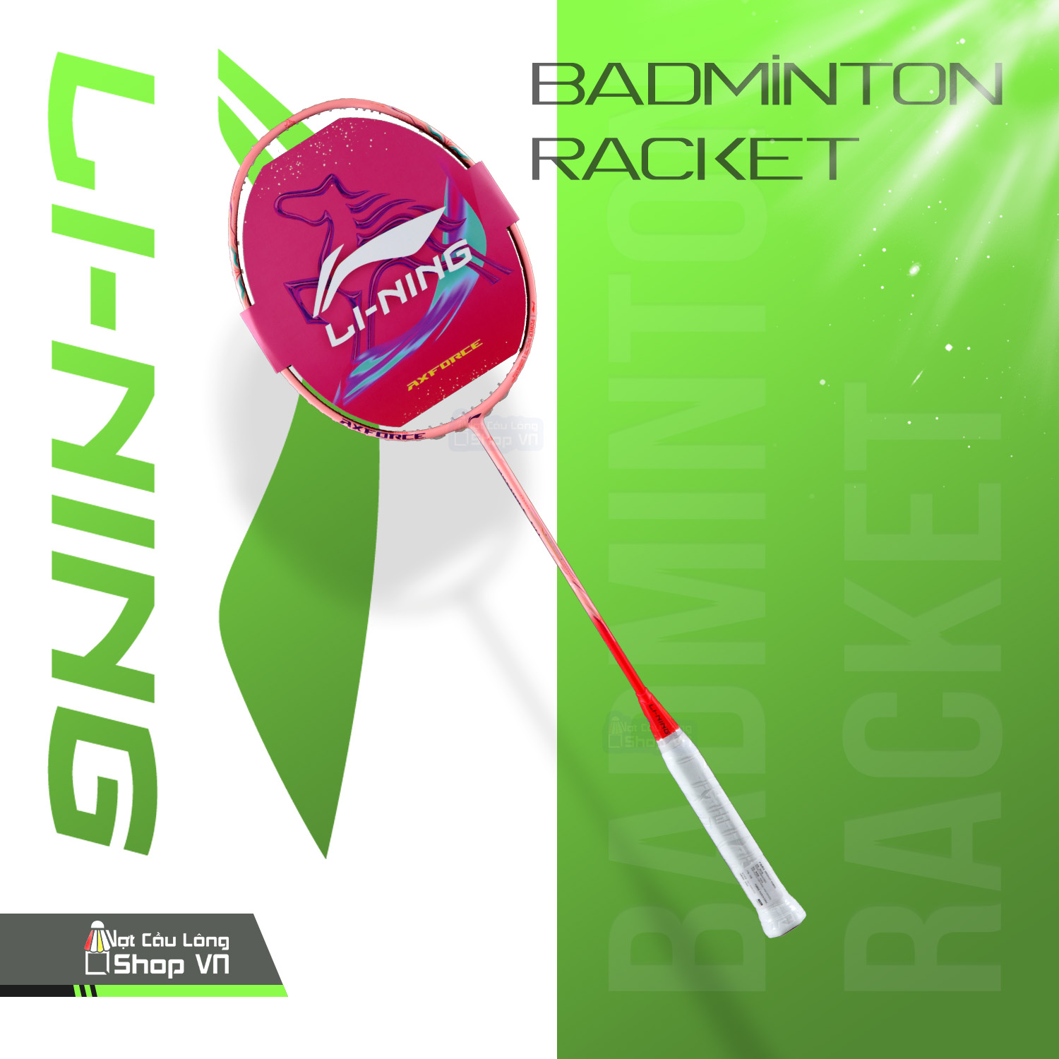 vợt cầu lông Lining Axforce 60 Pink tết 2026
