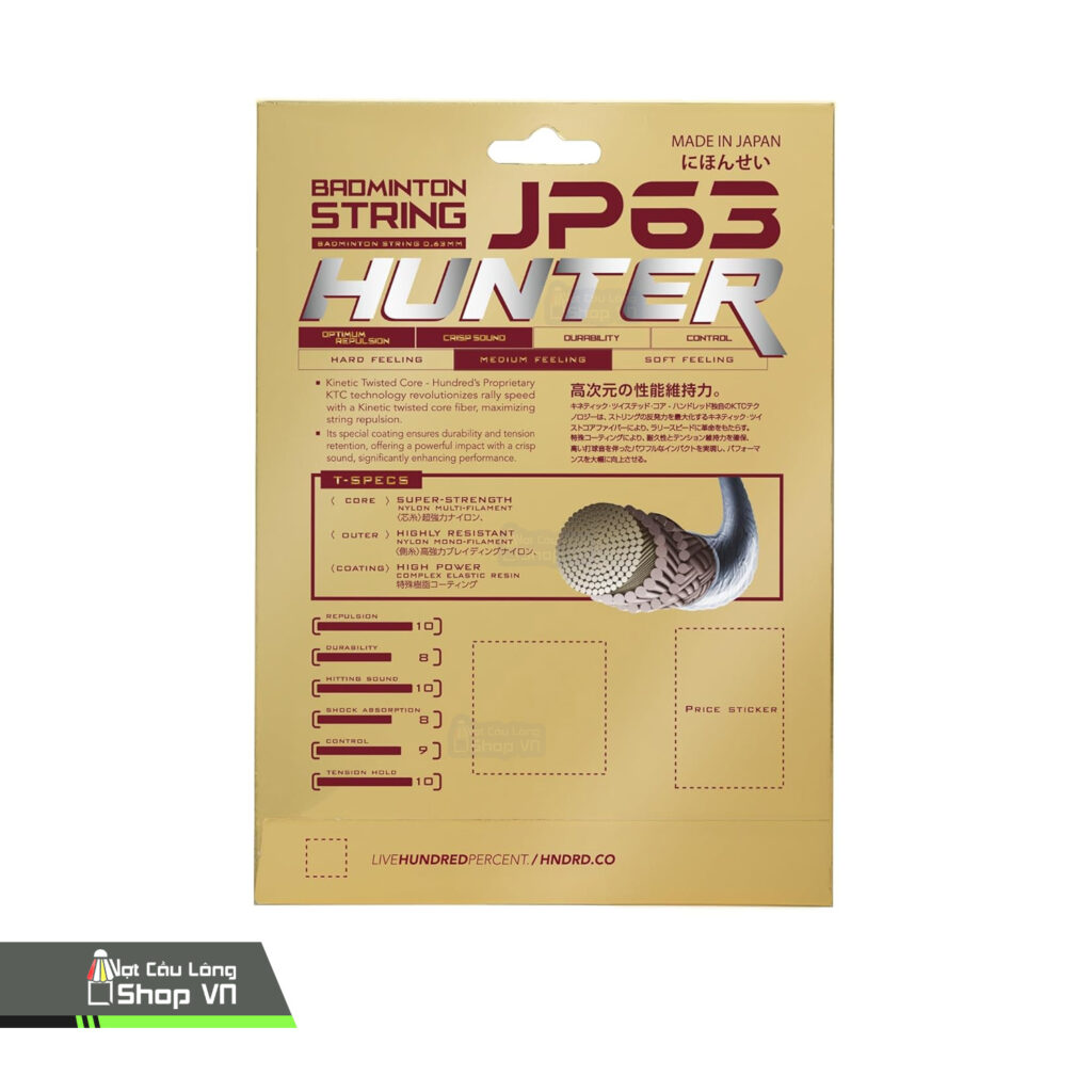cước đan vợt Hundred JP63 Hunter