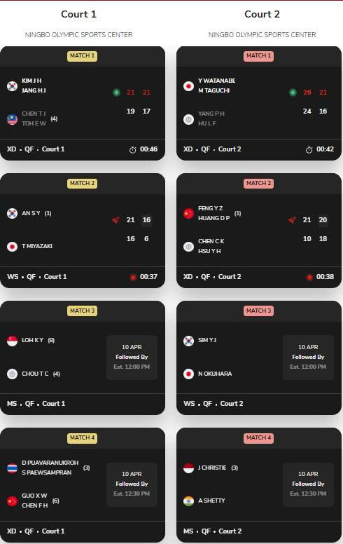 lịch thi đấu giải BAC 2026 ngày 10/4/2026