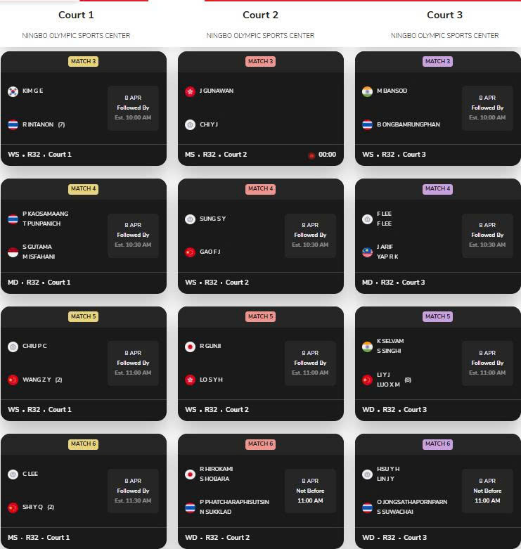 lịch thi đấu giải BAC 2026 ngày 8/4/2026
