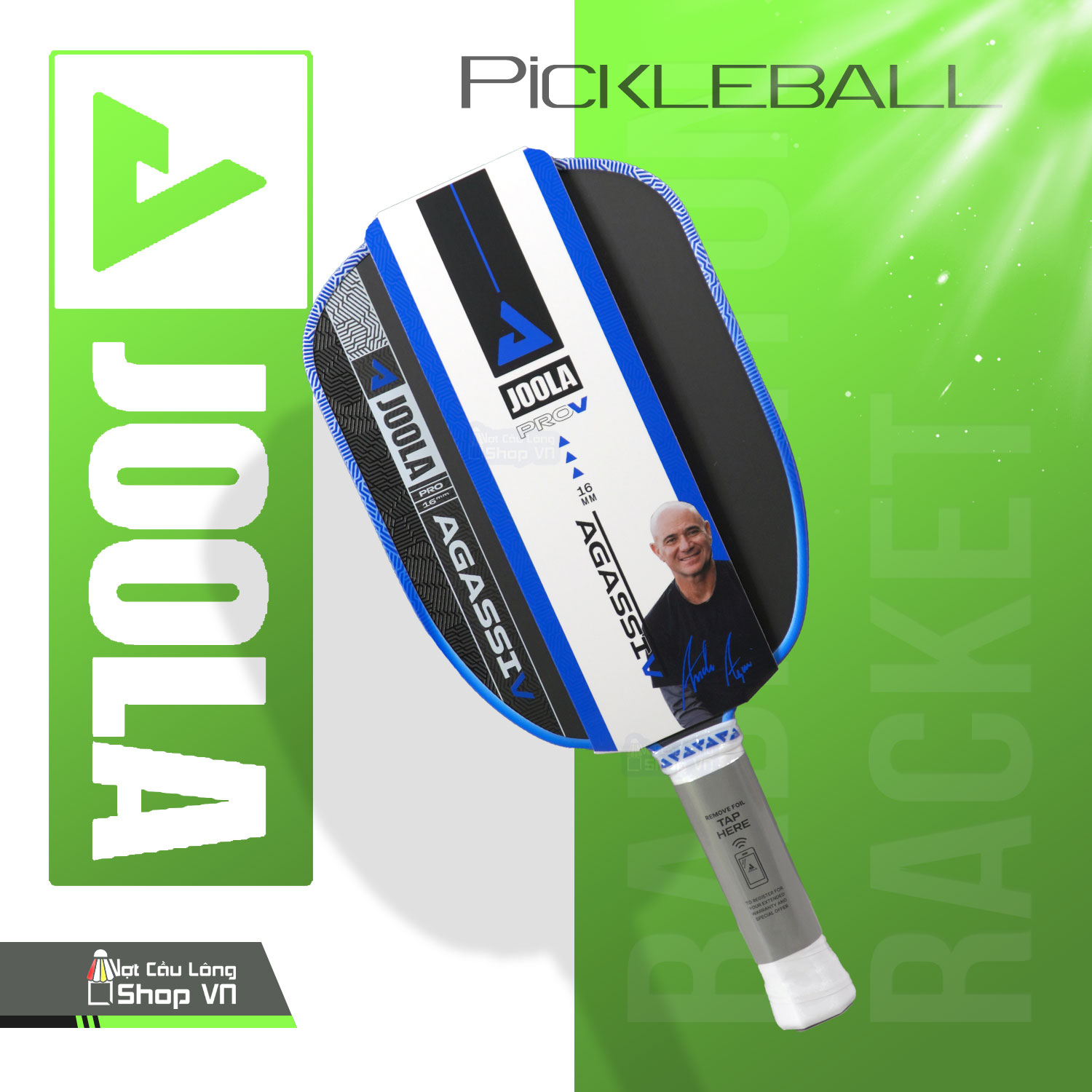 Review Joola Agassi Pro V 16mm: Vợt Pickleball Đáng Chú Ý