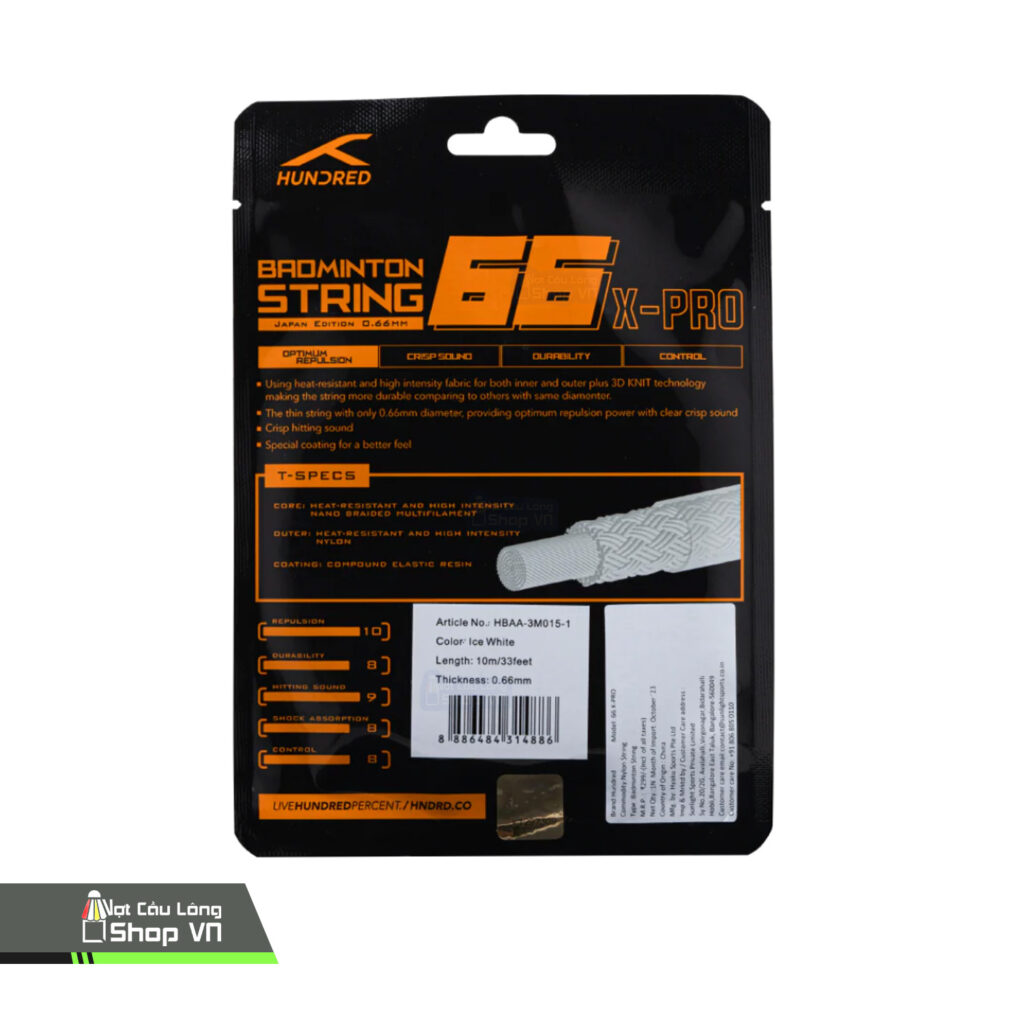 Cước căng vợt Hundred 66 X Pro