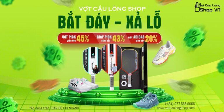 Tổng hợp CTKM Tháng 4 tại Vợt Cầu Lông Shop