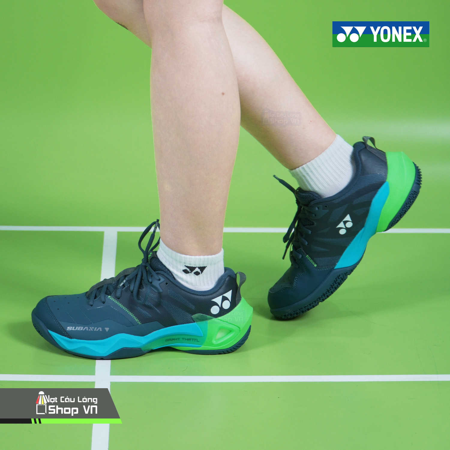 Giày Cầu Lông Yonex Subaxia GT Wide Dark Green Chính Hãng